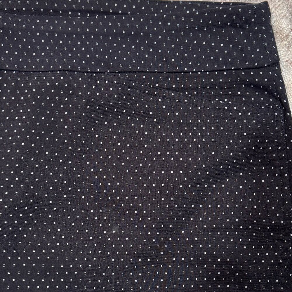Hilary Radley Bermuda Shorts  Womens XXL Navy/Off-White Stretch Preppy Beach NEW - Picture 7 of 13